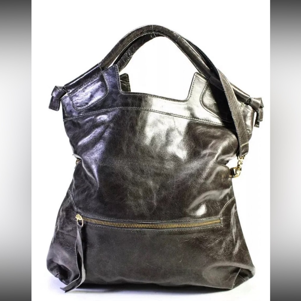 Calypso by Christine Celle Foley + Corinna convertible distressed leather bag